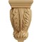 Ekena Millwork 3 1/2"W x 4"D x 7"H Small Acanthus Wood Corbel, Maple CORW03X04X07ACMA - alternate 4